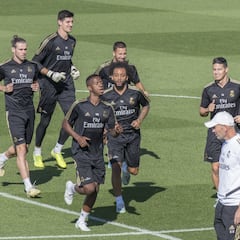 El último entrenamiento del Madrid y del Atleti antes del
Derbi