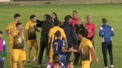 Referee outrages Ponfe by ending game with ball hitting net