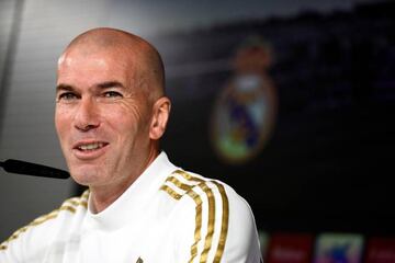 Real Madrid coach Zinedine Zidane speaks to the media ahead of the trip to Valencia.