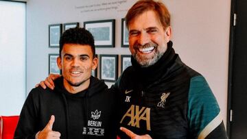 Luis D&iacute;az y J&uuml;rgen Klopp