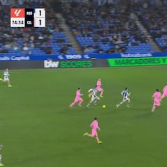 ¡Qué golazo! Con uno menos, el Celta apretando y Oyarzabal coge el balón en su campo hace esto