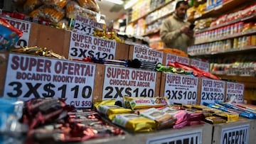 View of a convenience store in Buenos Aires, on June 15, 2022. - The cost of living in Argentina rose 5.1% in May and accumulates since January an increase of 29.3%, one of the highest inflationary indicators in the world, the official statistics institute Indec reported on Tuesday. (Photo by Luis ROBAYO / AFP) (Photo by LUIS ROBAYO/AFP via Getty Images)