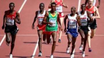 Mohamed Farah, no tuvo problemas para llegar a la final de 5.000.