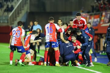 El gol de Albarrán fue muy festejado.