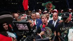 Boxing - Super Middleweight - Saul 'Canelo' Alvarez v John Ryder - Estadio Arkon, Guadalajara, Mexico - May 7, 2023 Saul 'Canelo' Alvarez  after winning his fight against John Ryder Reuters/Henry Romero