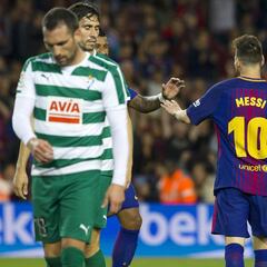 Messi, aún sin superar el récord de Falcao y CR7 en España