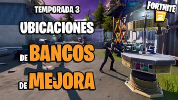 Fortnite: dónde encontrar bancos de mejora de armas en la Temporada 3