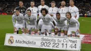 Formación del Real Madrid.