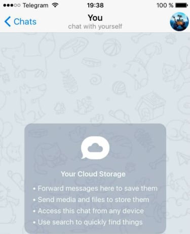 Cómo enviarte un mensaje a ti mismo por WhatsApp y por Telegram