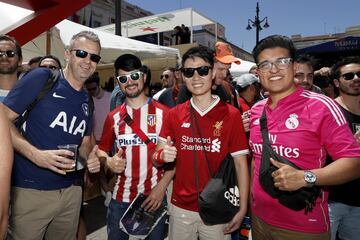 Ambiente de Champions en las calles de Madrid