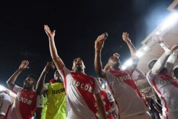 Mónaco y Falcao celebran: ¡Campeones de Francia!