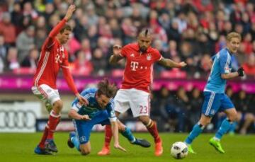 Las imágenes de Arturo Vidal en el triunfo del Bayern Múnich por 8-0 ante el Hamurgo