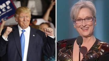 Donald Trump y Meryl Streep.