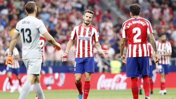 Oblak, Saúl y Giménez.