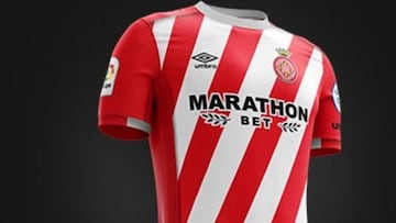 El Girona se inspira en su escudo para el diseño de la camiseta