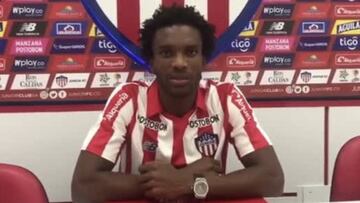 Didier Moreno y sus primeras palabras como jugador del Junior