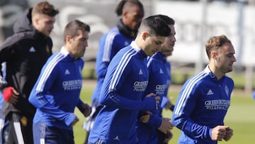 Jaume Grau, en el entrenamiento de esta ma&ntilde;ana.