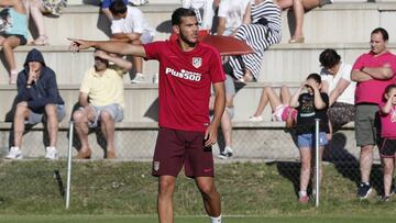 Theo, durante un entrenamiento.