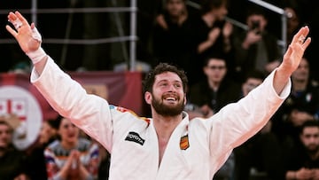 Niko Sherazadishvili, tras ganar el oro.