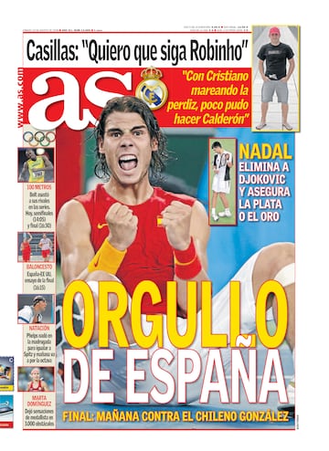 Rafa Nadal a través de las portadas de As