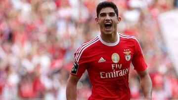 Guedes, en el Benfica.