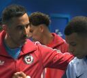 Bravo se encuentra a Mbappé antes del Chile - Francia en el túnel y esto ocurre