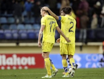 1-0. Cheryshev celebró con sus compañeros el primer tanto.