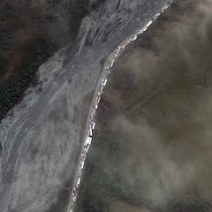 La imagen de satélite que muestra la huida masiva de Rusia