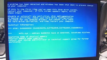 Cómo la pantalla de la muerte protegió Windows XP de Wannacry
