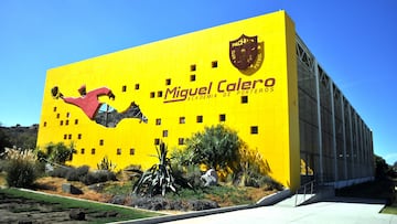 View of the goalkeepers academy at the Universidad del Futbol y Ciencias del Deporte (UFD) -owned by Pachuca football club- in Pachuca, Hidalgo State, Mexico, on December 16, 2024. Pachuca -the first football club founded in Mexico, by mostly British miners of a Mexican mining company- will face Spanish Real Madrid on December 18, 2024 in the Intercontinental Cup final in Qatar after overcoming Al Ahly 6-5 on penalties following a goalless semi-final. (Photo by Victor Cruz / . / AFP)