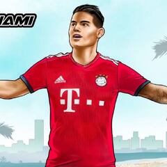 Bayern le da original bienvenida a James en Miami