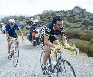 Bernard Hinault, apodado el 'Tej車n', gan車 su primera grande en la Vuelta (1978) y no regres車 hasta 1983, en la primera edici車n televisada. Camino de ?vila, dej車 una exhibici車n hist車rica, con un ataque en Serranillos. Gan車 la etapa por delante de Lejarreta y Belda, y sentenci車 al entonces l赤der, Juli芍n Gorospe, que lleg車 a m芍s de 20 minutos.