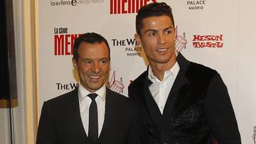Jorge Mendes junto a Cristiano Ronaldo.