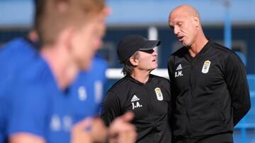 Entrenamiento del Oviedo.