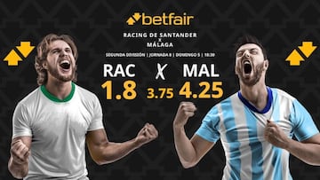 Racing de Santander vs. Málaga CF: horario, dónde ver, pronósticos y clasificación