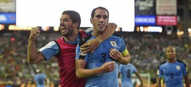 Griezmann y Godín, 'embajadores' del Atlético para Luis Suárez