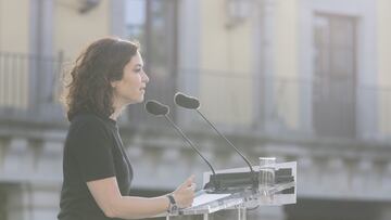 La presidenta de la Comunidad de Madrid, Isabel Díaz Ayuso, interviene durante un acto de afiliados y simpatizantes, a 10 de abril de 2023, en Brunete, Madrid (España). Ayuso ha visitado hoy Brunete en apoyo a la candidata del PP a la alcaldía de Brunete, como antesala a las elecciones municipales y autonómicas del 28 de mayo.
10 ABRIL 2023;CANDIDATOS;ELECCIONES;POLÍTICA
Carlos Luján / Europa Press
10/04/2023