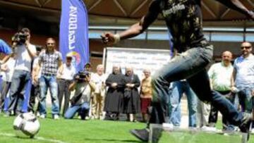 Emaná, ayer en un acto benéfico