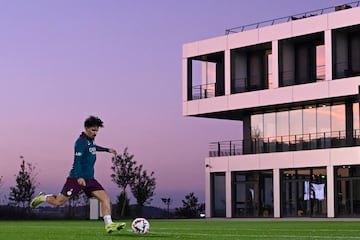 Un jugador del PSG durante un entrenamiento. 
 
 

