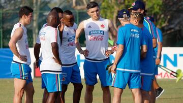 Colombia realiza su primer entrenamiento con 16 jugadores