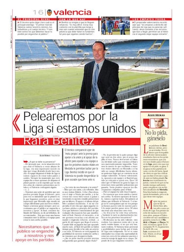 El poder de la palabra: 20 años del mensaje de Benítez que cambió la historia de una Liga