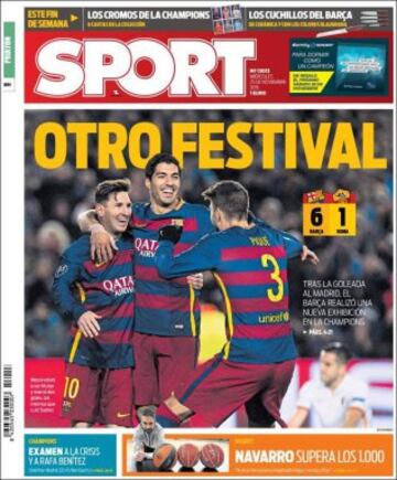 Portadas de la prensa mundial