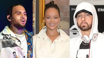 Eminem apoya la agresi&oacute;n de Chris Brown a Rihanna