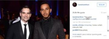 La intensa vida de Hamilton vista en sus redes sociales