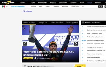 La prensa internacional reaccionó al triunfo de 'Checo' en Azerbaiján