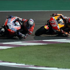 Dovizioso bate a Márquez en otro duelo de última vuelta