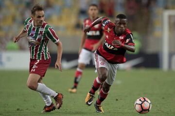 Vinicius Jr in the 2017 Sudamericana Cup semi-final against Fluminense.