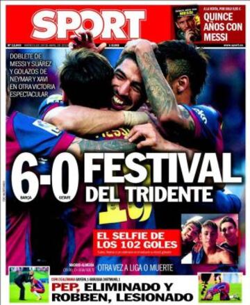 Portadas de la prensa deportiva