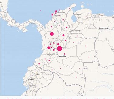 Mapa de casos y muertes por coronavirus por departamentos en Colombia: hoy, 9 de febrero