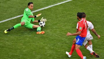 Keylor Navas, figura en Costa Rica pese a la derrota